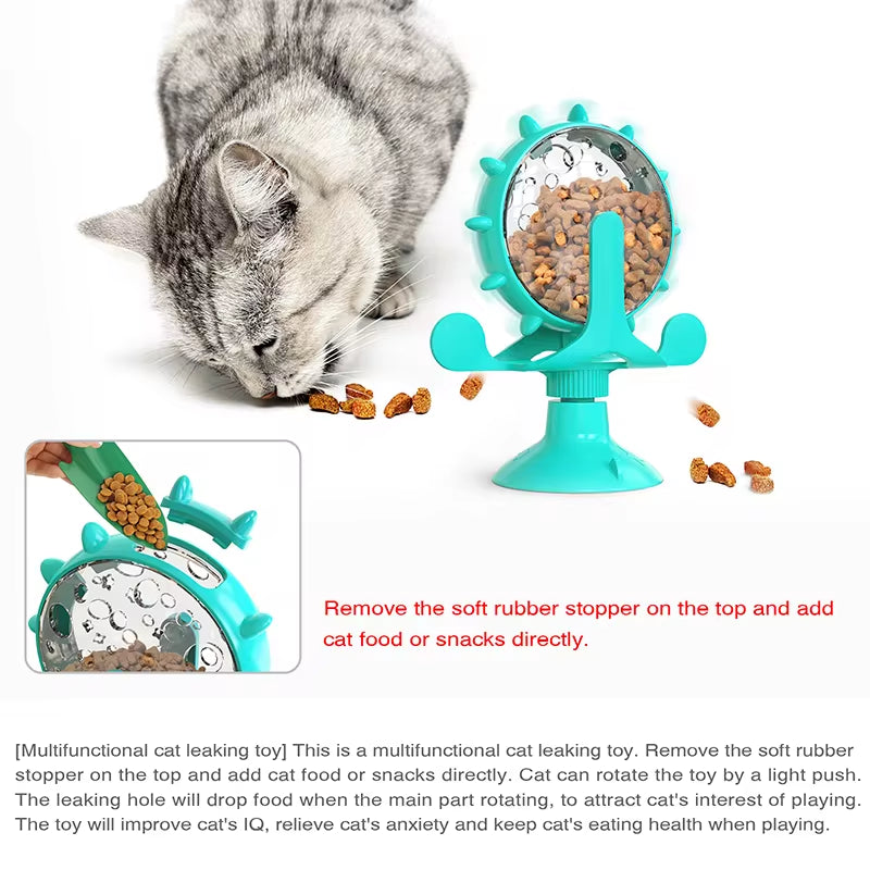 Interactive Treat Dispensing Toy for Cats & Small Dogs – Slow Feeder & IQ Booster