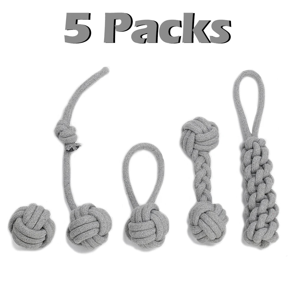 Ultimate Interactive Dog Toy Bundle – Durable Chew Ropes & Balls for Happy, Healthy Teeth