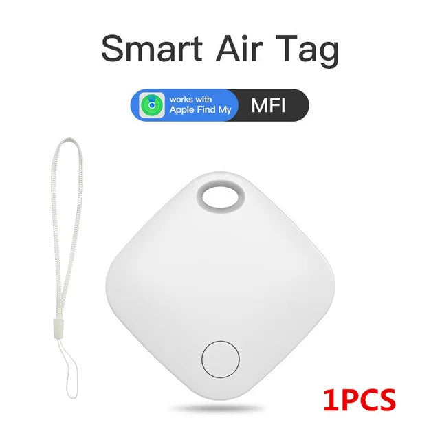 Mini GPS Smart Tracker | Bluetooth Air Tag for Kids, Pets, and Vehicles | Apple iOS Compatible Find My App Locator