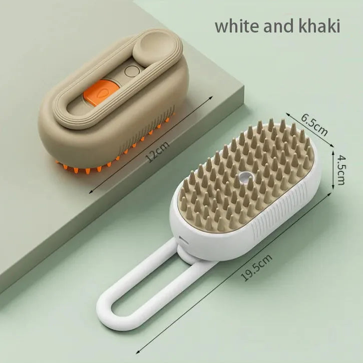 Electric Pet Spray Comb for Cats and Dogs – Hair Removal and Anti-Flying Massage Brush with One-Key Spray