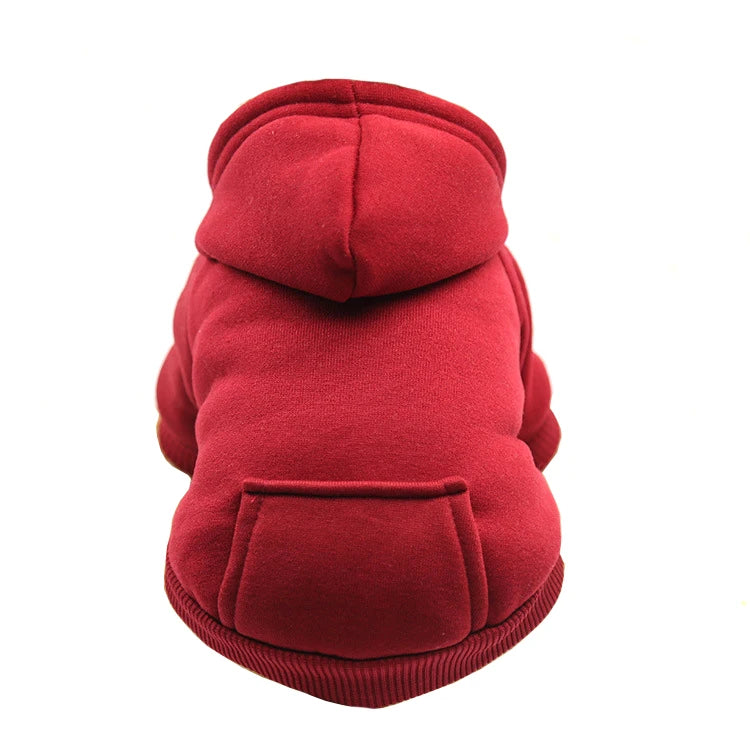 Winter Hooded Sweatshirt for Small and Medium Dogs - Cozy Pet Coat Jacket for Chihuahuas, French Bulldogs & Puppies