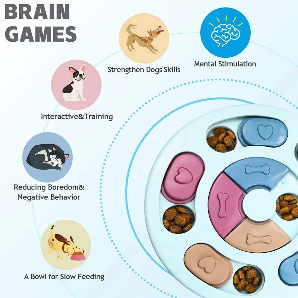 Interactive Dog Puzzle Toy & Slow Feeder – Boost Your Pet's IQ with this Non-Slip Food Dispenser