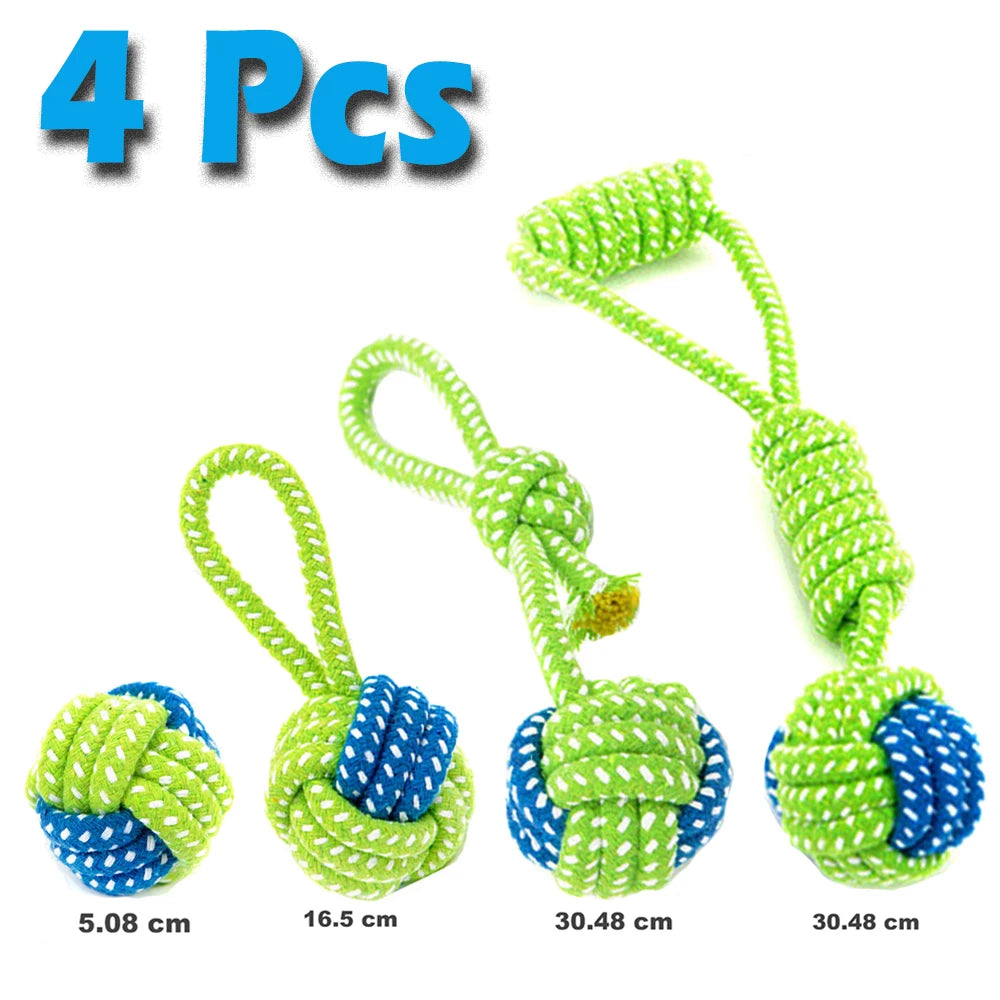 Ultimate Interactive Dog Toy Bundle – Durable Chew Ropes & Balls for Happy, Healthy Teeth