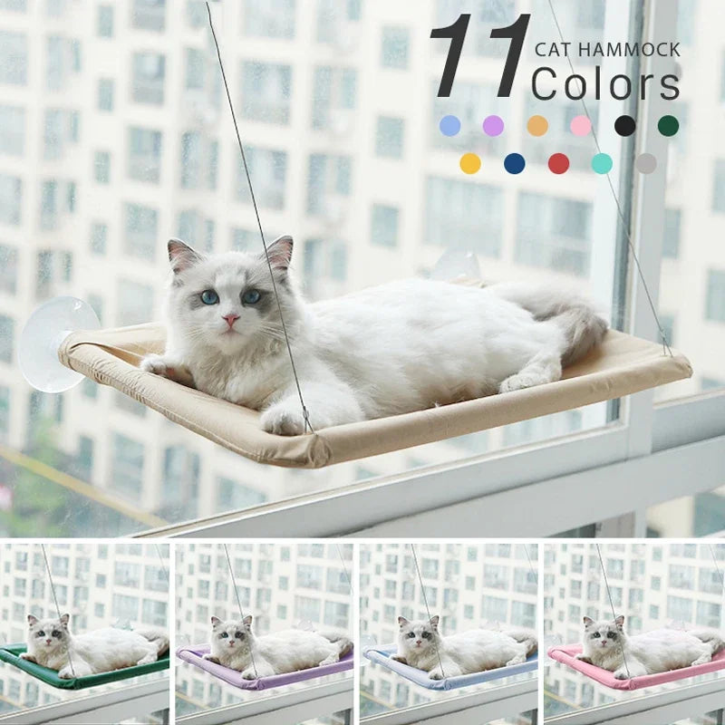 Comfortable 20KG Hanging Cat Hammock - Window Seat & Climbing Frame for Happy Kittens | Durable & Easy-to-Mount Pet Bed